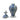 Delfware Blue and White Garniture of Five Vases - Brillig & Borogove | Fine Interiors