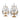 Pair of French Six - Light Girandoles - Brillig & Borogove | Decorative Antiques & Wallpapers